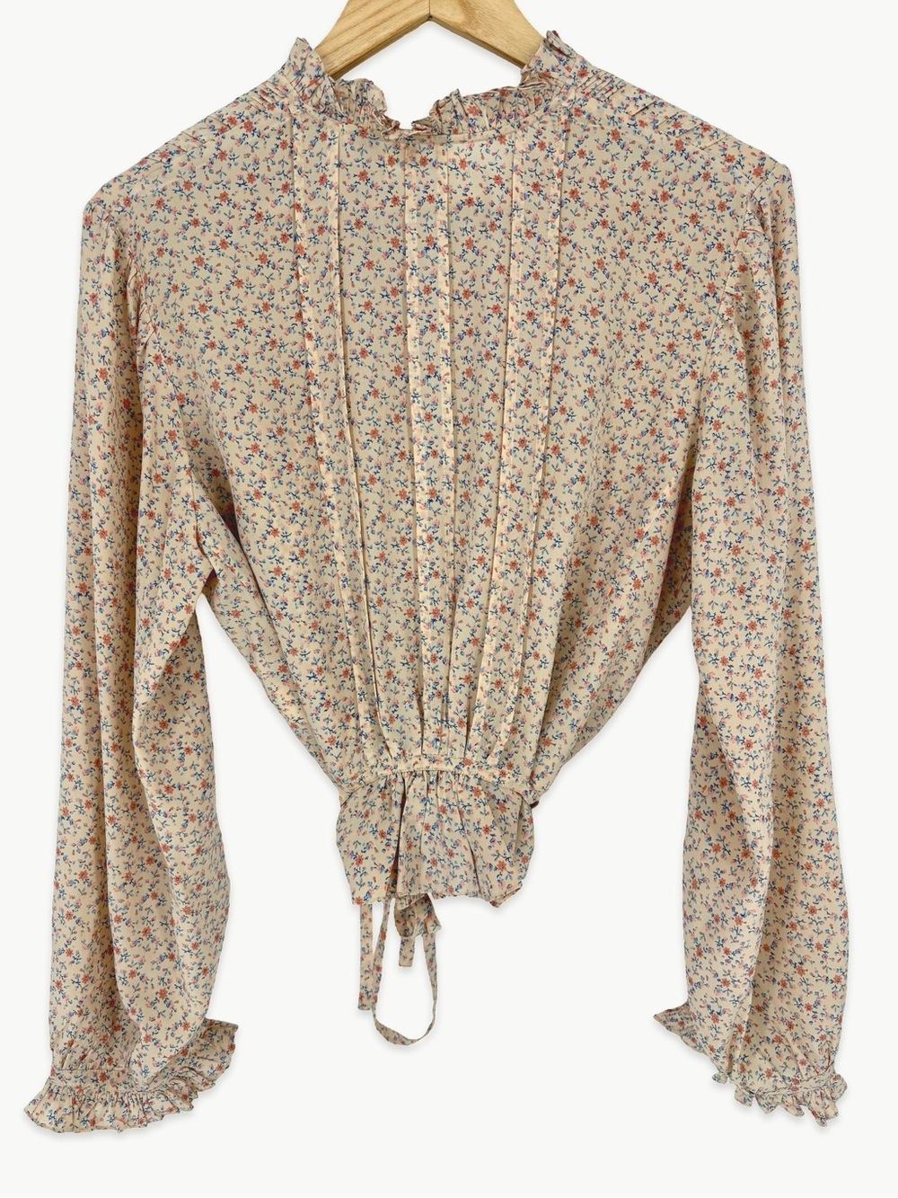 DÔEN Cézanne Silk Blouse Size Small in Peach Martha’s Garden Floral Rare NWT - Picture 11 of 14